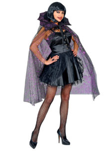 cape gothique, cape halloween, cape femme, cape tulle noir et paillettes, cape femme, Cape Gothique Scintillante, Halloween