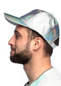 casquette disco argent, casquette disco, accessoire disco argent