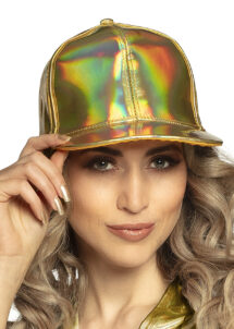 casquette disco dorée, casquette disco, accessoire disco doré