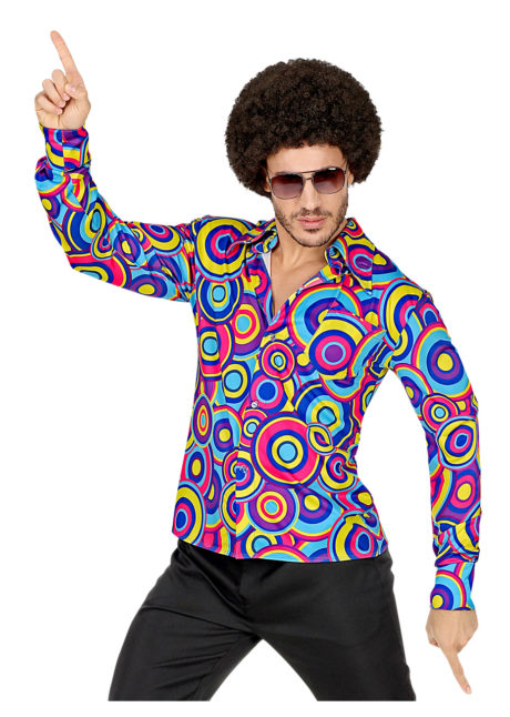 chemise disco homme, déguisement disco, Chemise Disco, Groovy 70, Bulles Psyché