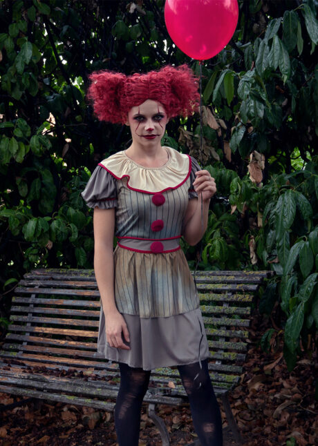 déguisement clown halloween femme, déguisement clown pennywise, costume clown halloween femme, Déguisement Clown Maléfique