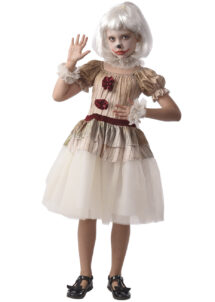 déguisement clown maléfique, déguisement clown ca pour enfant, déguisement halloween clown, Déguisement de Clown Creepy, Fille