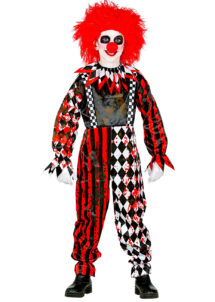déguisement clown halloween enfant, costume de clown halloween garçon
