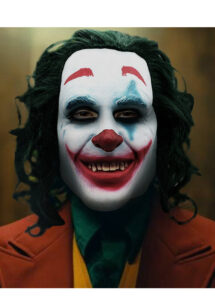 masque du joker halloween, masque joker en latex, déguisement du joker