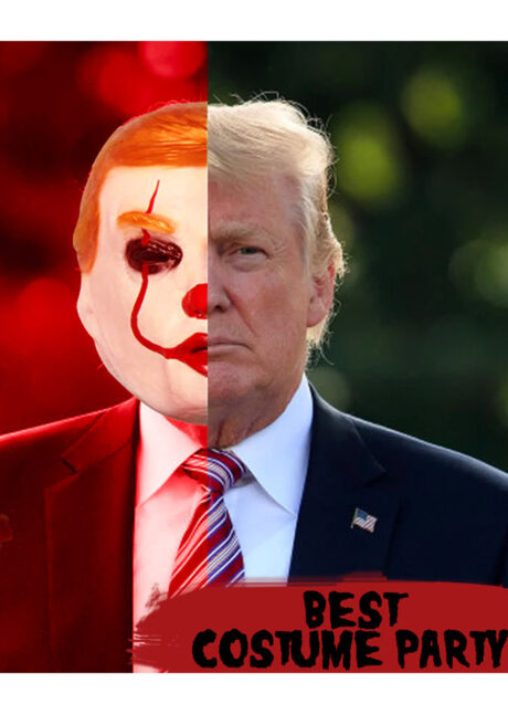 masque trump halloween, masque trump pennywise, masque de trump halloween, Masque de Trump It, Pennywise Halloween