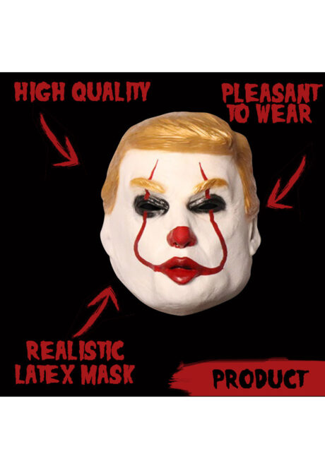 masque trump halloween, masque trump pennywise, masque de trump halloween, Masque de Trump It, Pennywise Halloween