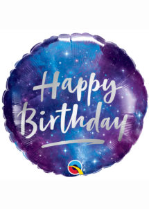 ballon hélium, ballon anniversaire, ballon aluminium, ballons hélium, Ballon Anniversaire, Bleu et Violet, en Aluminium