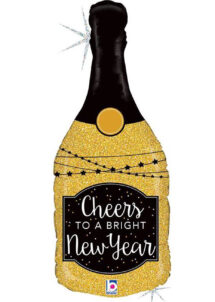 ballon bouteille champagne, ballon géant, ballon champagne, ballon hélium, Ballon Bouteille de Champagne, New Year, en Aluminium