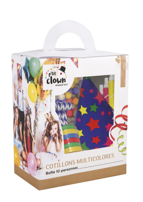 boite de cotillons réveillon, cotillons kit 10 personnes, cotillons de fete, cotillons de réveillon, cotillons noel, sarbacanes, sans gene, serpentins, cotillons pour 10 personnes, cotillons en boite, cotillons de fete, Coffret de Cotillons x 10 Personnes