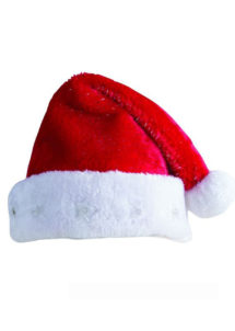bonnet de noel, bonnet de père noel, bonnet de noel velours, bonnet de noel bonne qualité, bonnet de noel étoiles lumineuses, bonnet de noel lumineux