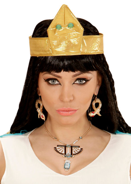 bijoux cleopatre, bijoux égyptiens, boucles d'oreilles Cléopatre, Boucles d’Oreilles Egyptiennes, Serpent Doré