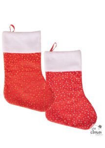 chaussettes de Noël, chaussette père Noel,, Chaussette de Noël, Etoiles Dorées ou Argent