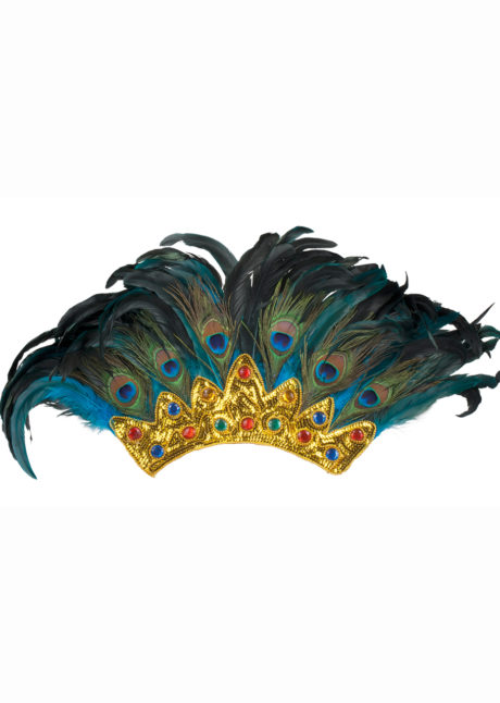 COIFFE-BRESILIENNE-PAON-52111-2, Coiffe Brésilienne, Plumes de Paon