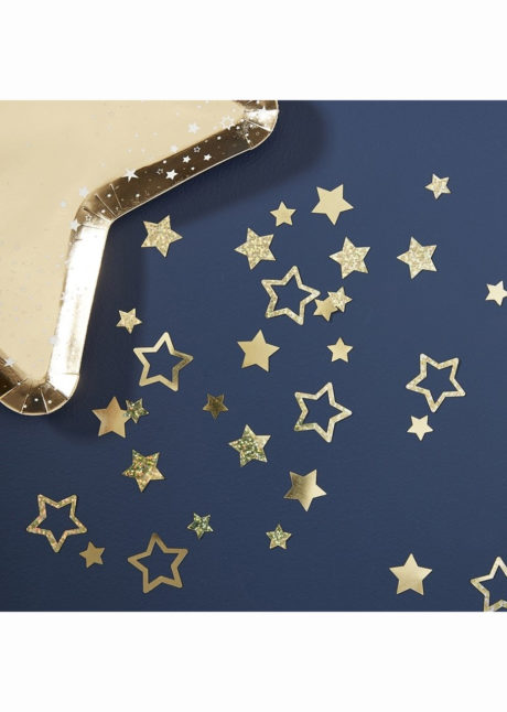confettis de table dorés, confettis de table or, décorations anniversaire, décorations réveillons, ginger ray, Confettis de Table, Etoiles Star Or