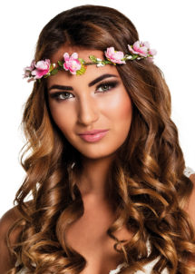 couronne de fleurs, accessoire fée déguisement, accessoire déguisement fée, accessoire hippie déguisement, accessoire déguisement hippie, accessoire couronne de fleurs, bandeau fleurs déguisement
