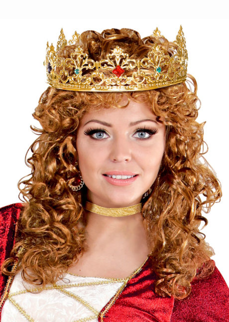 couronne de reine, couronne de roi, couronne royale, couronne reine dorée, Couronne de Reine et Roi Métal, Luxe