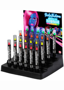 crayons à maquillage fluo, maquillage fluo, crayons gras fluos maquillage
