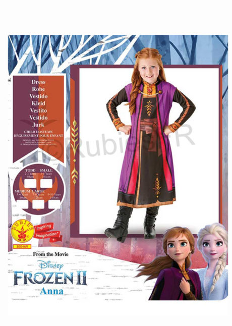 déguisement Anna reine des neiges, déguisement Disney fille, costume reine des neiges, déguisement Anna, Déguisement la Reine des Neiges 2, Disney, Anna, Fille