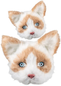 masque chat fourrure, masque de chat déguisement, Masque de Chat Fourrure, Demi Visage