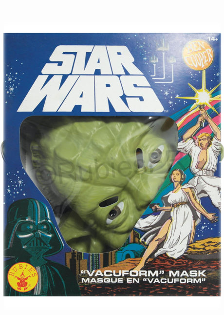 MASQUE-maitre Yoda, masque star wars, masque starwars, masque super heros, Masque de Maître Yoda, Vacuforme, Star Wars