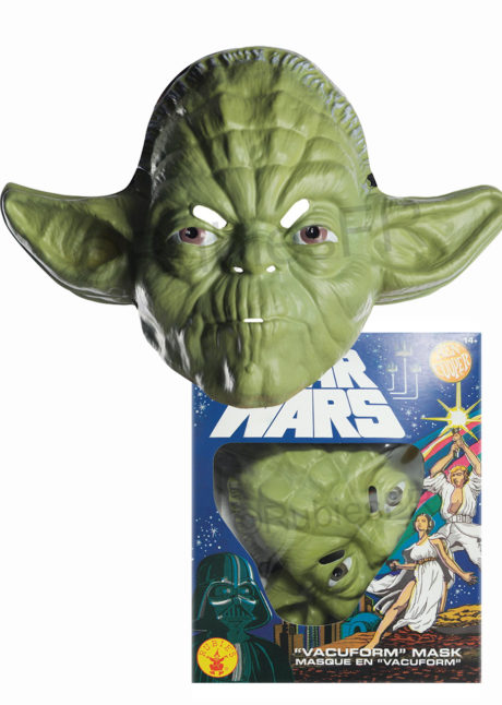 MASQUE-maitre Yoda, masque star wars, masque starwars, masque super heros, Masque de Maître Yoda, Vacuforme, Star Wars