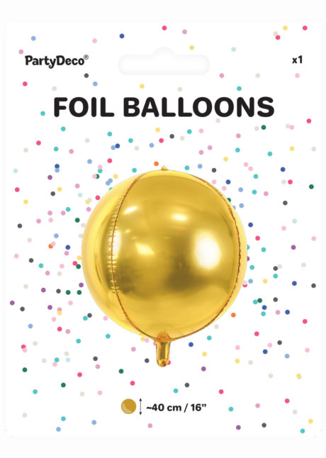 ballon hélium, ballon doré, ballon mylar, ballon aluminium, ballon doré, Ballon Boule Dorée, Globe Aluminium