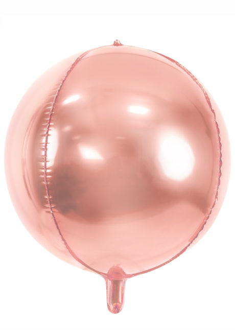 ballon hélium, ballon rose gold, ballon mylar, ballon aluminium, ballon rose gold, Ballon Boule Rose Gold, Globe Aluminium