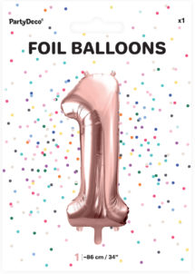 ballon chiffre, ballon chiffre 1, ballon chiffre géant, ballon chiffre rose gold