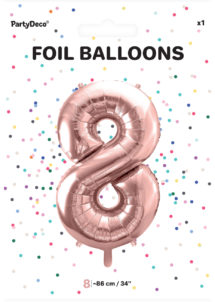 ballon chiffre, ballon chiffre 8, ballon chiffre géant, ballon chiffre rose gold