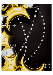 ballon lune dorée, ballon aluminium, ballon mylar, ballon lune