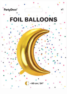 ballon lune dorée, ballon aluminium, ballon mylar, ballon lune