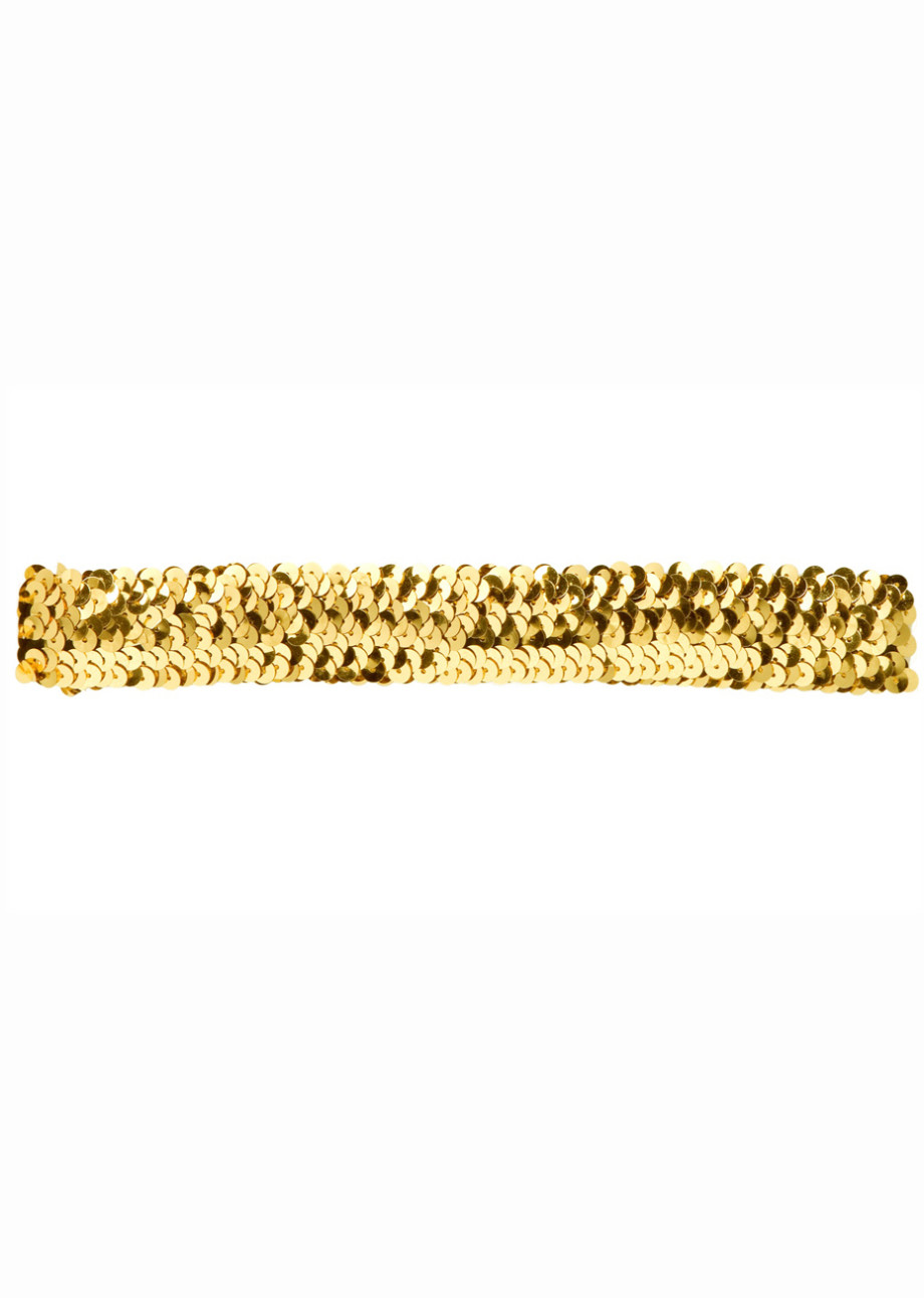 Bandeau Elastique à Sequins Dorés Aux Feux de la Fête Paris