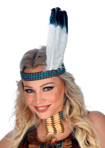 bandeau indien, bandeau plume d'indien, bandeau indienne