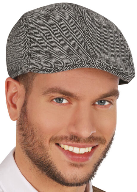 casquette peaky blinder, chapeau années 30, casquette années 20, Gatsby, Casquette Années 30, Chevrons Gris, Gatsby