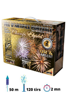 feu d'artifice automatique 2 mn, feu d'artifice automatique ardi, feu artifice mariage