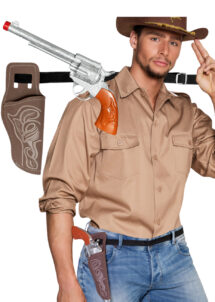 pistolet de cowboy avec étui, revolver cowboy, Pistolet de Cowboy, avec Etui et Ceinture