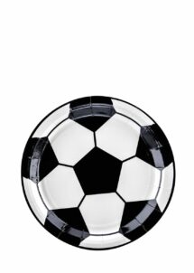 ASSIETTES BALLON DE FOOT TPP72, Assiettes Anniversaire Foot – Forme Ballon – 18 cm