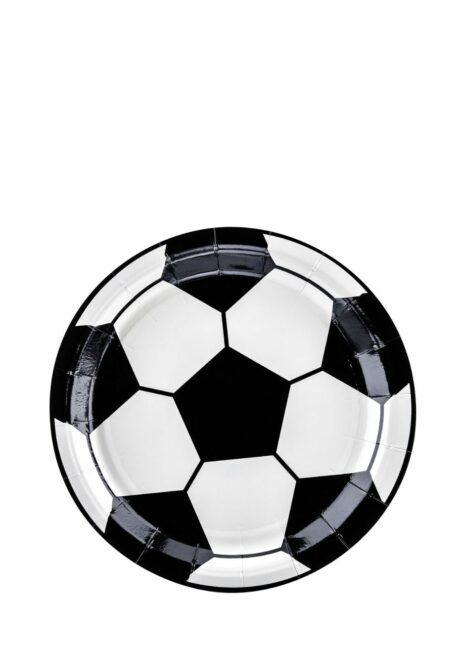 ASSIETTES BALLON DE FOOT TPP72, Assiettes Anniversaire Foot – Forme Ballon – 18 cm