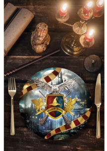 Assiettes carton chouette blanche - Anniversaire Harry Potter