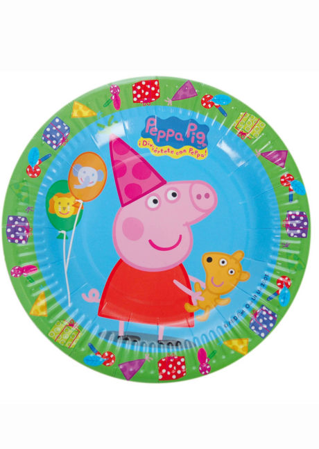 vaisselle peppa pig, anniversaire Peppa pig, décorations Peppa pig, Vaisselle Peppa Pig, Assiettes 18 cm
