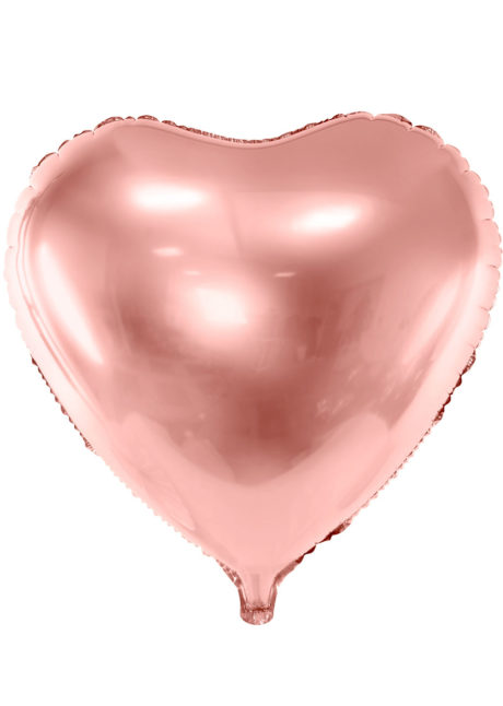 ballon coeur, ballon hélium, ballon aluminium, ballon saint valentin, ballons coeurs rose gold, Ballon Coeur Rose Gold, 61 cm, en Aluminium