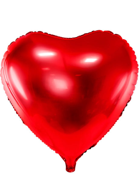 ballon coeur, ballon hélium, ballon aluminium, ballon saint valentin, ballons coeurs rouges, Ballon Coeur Rouge, 61 cm, en Aluminium
