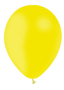 ballon hélium, ballon de baudruche, ballon en latex, ballons jaunes