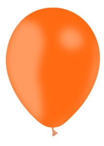 ballon hélium, ballon de baudruche, ballon en latex, ballons oranges