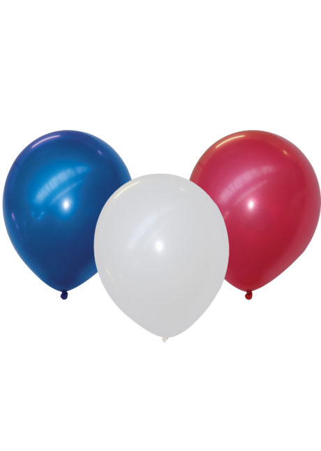 ballon hélium, ballons france, ballons tricolores, ballons bleu blanc rouge, décorations France, décorations supporter, Ballons Tricolores Bleu Blanc Rouge, en Latex, x 25
