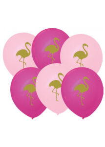 ballons flamants roses, ballons baudruche, ballons hélium, ballons décorés, Ballons Imprimés Flamant Rose, en Latex