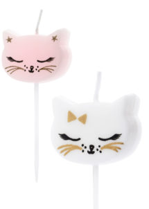 bougies anniversaire chat, bougies chats Kitty, bougies anniversaires enfants