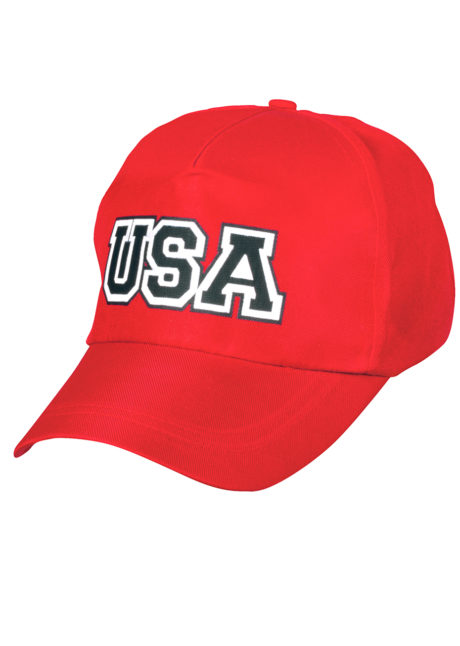 casquette usa, casquette états unis, casquette rouge, casquette américaine, Casquette Rouge USA
