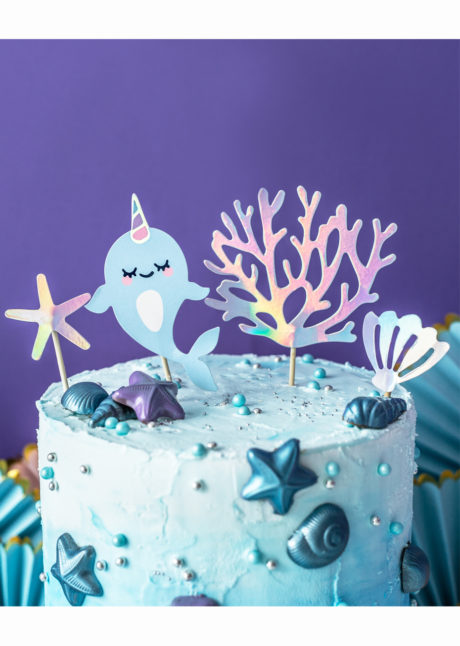 Decoration Gateaux Pics Apero Narval Licorne Des Mers Aux Feux De La Fete Paris