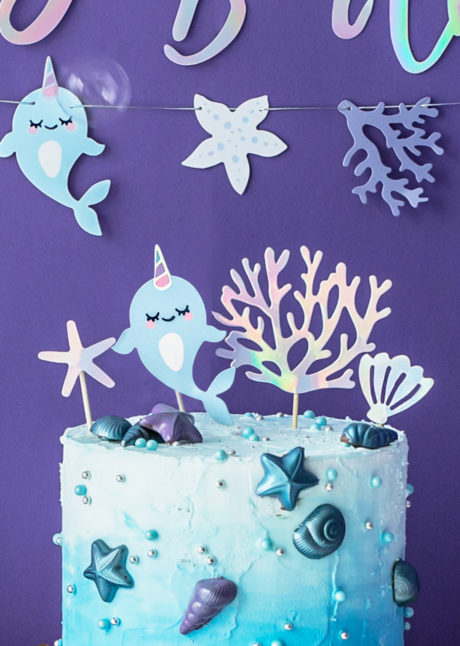 Decoration Gateaux Pics Apero Narval Licorne Des Mers Aux Feux De La Fete Paris